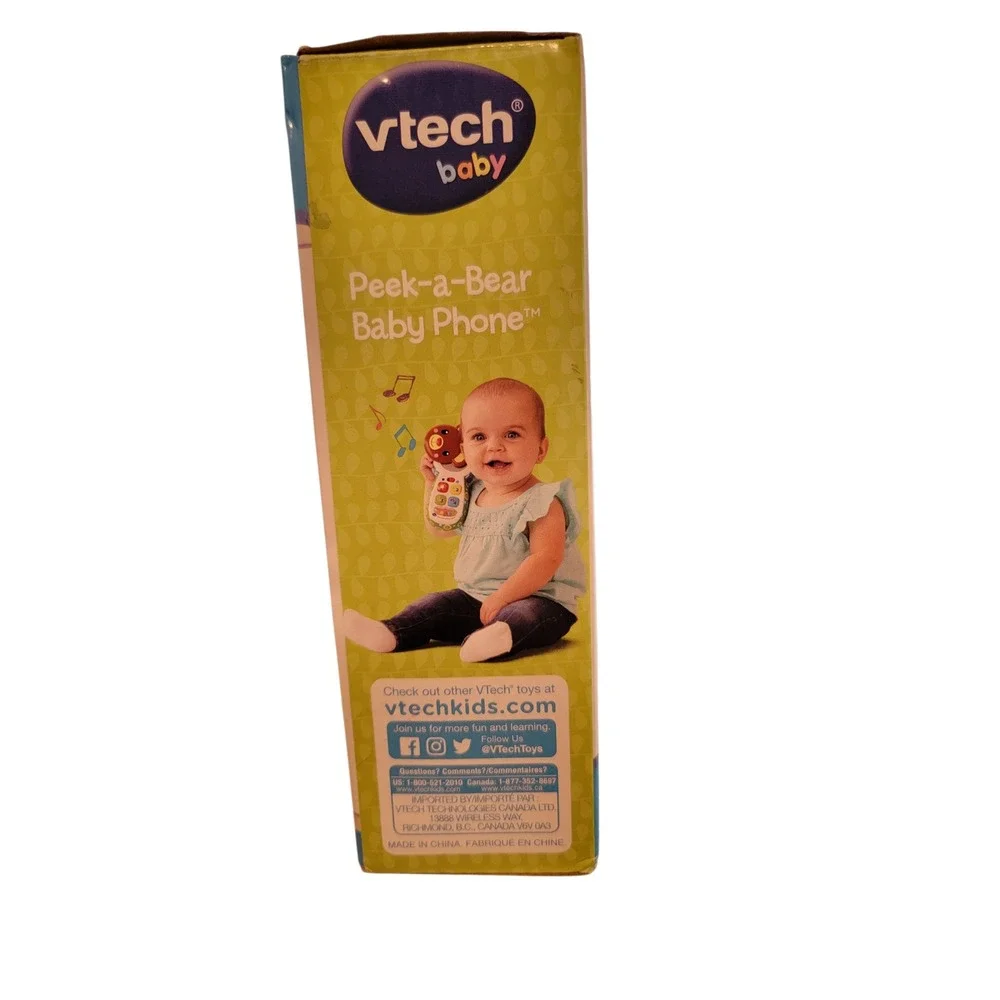 VTech Baby Peek-a-Bear Phone Developmental Learning‎ Toy for Toddlers